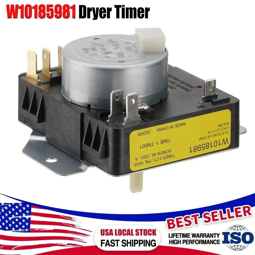 WPW10185981 Dryer Timer Control Whirlpool AP6016540 PS11749830 Maytag NWT